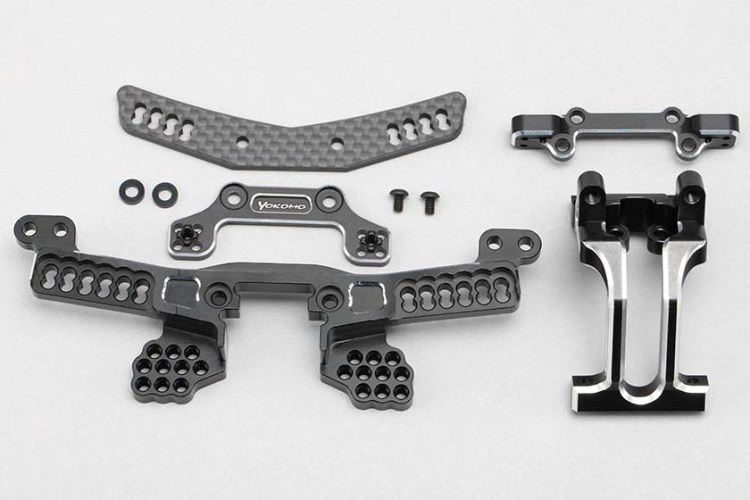 Y2-OP4A 【YOKOMO/ヨコモ】 YD-２RTR＆YD-2Ｚ用 オプションパーツセット アップグレード４ 【アルミ ショックタワー & フロントバルク セット】