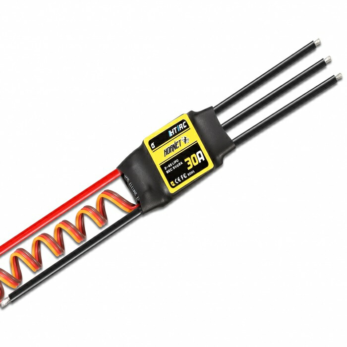 ラジコンヘリ飛行機用アンプESC 楽天市場】小型飛行機用ブラシレスアンプ 6A HORNET6A 2-4S用 : RC