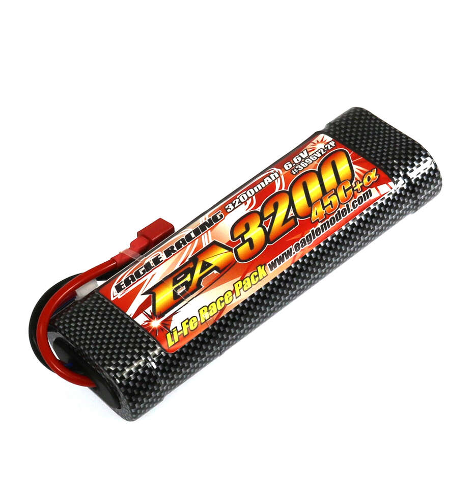 【基本送料無料】EAGLE(イーグル)/3696V2U-2P/Li-Feバッテリー EA3200/6.6V 45C+α 2P・ハードショットガンチューブ