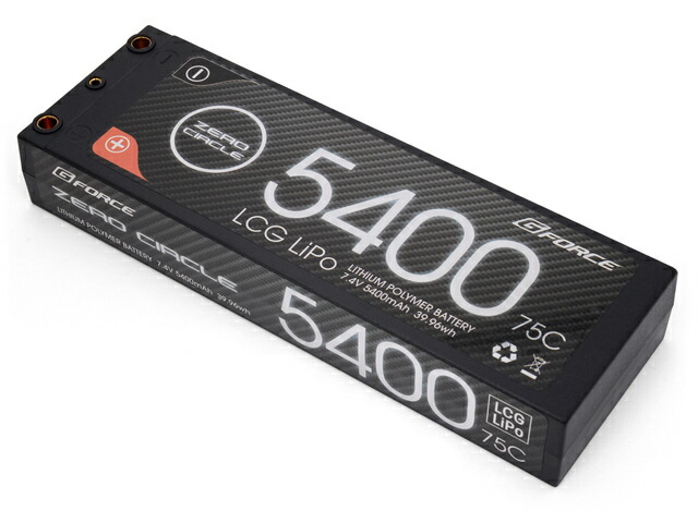 G-FORCE(ジーフォース)/GE220/ZERO CIRCLE LCG 7.4V 5400mAh 75C リポバッテリー画像