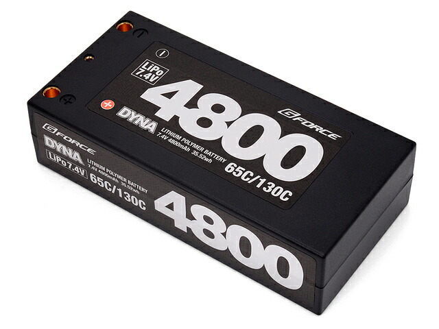 【基本送料無料】G-FORCE(ジーフォース)/GFG006/DYNA LiPoバッテリー 7.4V 4800mAh(ショートサイズ)画像