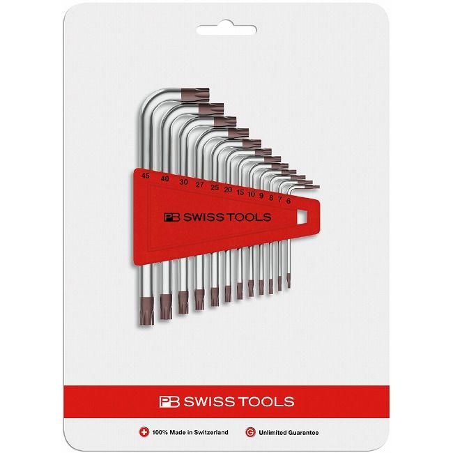 PB SWISS TOOLS ピービースイス 410H6-45CN L型ヘクスローブレンチセット(12本組)(代引不可)【送料無料】