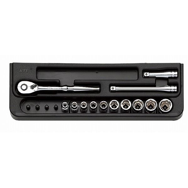 KTC 京都機械工具 TB210 (6.3SQ)ソケットレンチセット(ミリ)(代引不可)【送料無料】｜リコメン堂