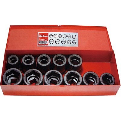 KOKEN コーケン 3/4"インパクト6角ソケットセット11ヶ組 16201A(代引不可)【送料無料】｜リコメン堂