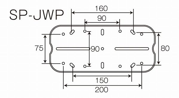 スタンドポールSP-JWP自立式2本型ケイジーワイ工業ポスト取り付け用エクステリア(代引不可)【送料無料】