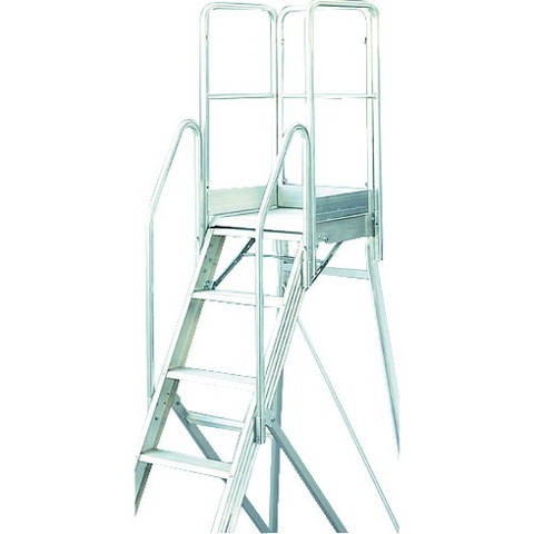 TRUSCO トラスコ TDAD用フルセット手スリ 高サ900mm 本体高サ0.90m~1.80m用 TDADTF(代引不可)