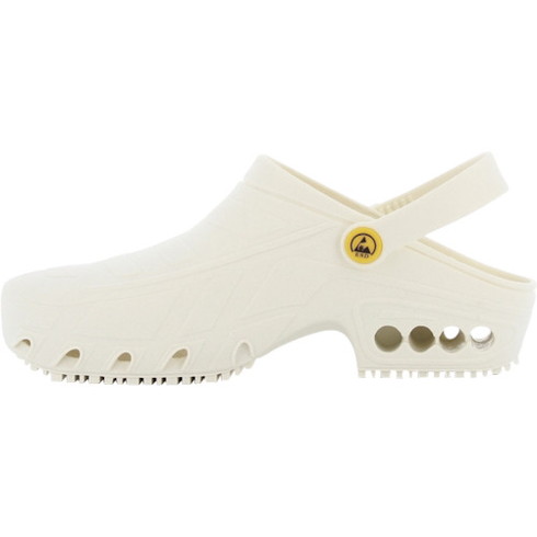 SAFETY J オキシクロッグ ホワイト 25.0/25.5 SAFETY J OXYCLOGWHT250255 保護具 安全靴 作業靴 静電作業靴(代引不可)【送料無料】