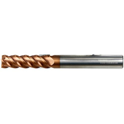 TRUSCO 超硬ハイヘリカルスクエアエンドミル(4枚刃・ギャッシュランド付)10.0 TRUSCO TS50THER4100 切削工具 旋削 フライス加工工具 超硬スクエアエンドミル(代引不可)【送料無料】