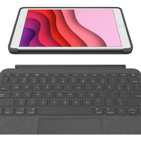 ロジクール COMBO TOUCH for iPad(第7世代用)トラックパッド付キーボードケース ロジクール IK1057BKA オフィス 住設用品 OA用品 マウス(代引不可)【送料無料】|リコメン堂