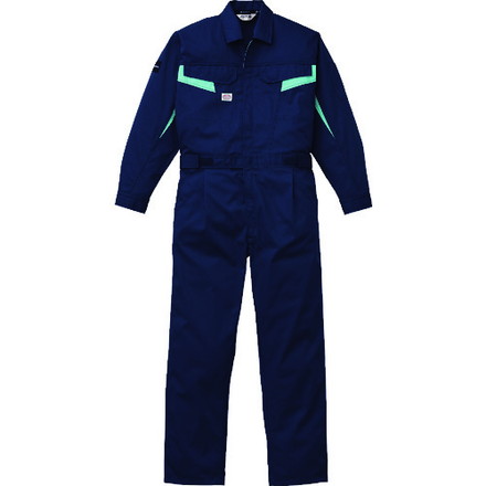 AUTO-BI ファイテンツナギ服1510-001ネイビーブルー-L 山田辰 保護具 作業服 つなぎ服(代引不可)【送料無料】｜リコメン堂