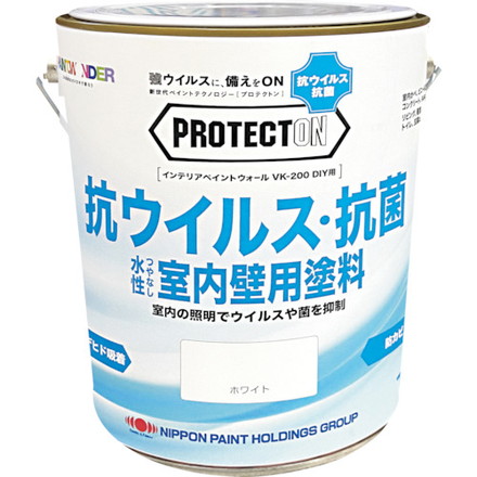 ニッペ PROTECTON インテリアウォール VK-200 DIY用 ニッペホームプロダクツ 工事 照明用品 塗装 内装用品 塗料(代引不可)【送料無料】