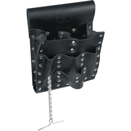 KLEIN レザーツールポーチ 7ポケット KLEIN TOOLS社 手作業工具 バックパック ツールバッグ 工具差し 腰袋(代引不可)【送料無料】|リコメン堂