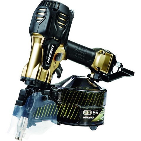 HiKOKI ハイコーキ 高圧ロール釘打機65mmハイゴールド パワー切替機構付 NV65HR2S(代引不可)【送料無料】|リコメン堂