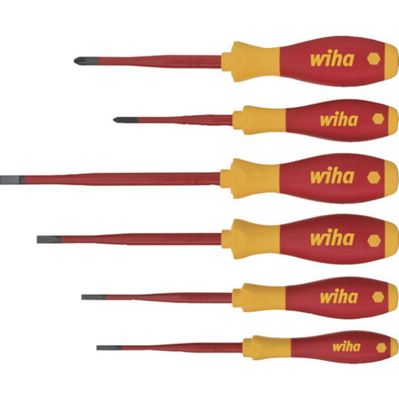 wiha 絶縁ドライバー スリムフィックス ドライバーセットプラス マイナス wiha社 手作業工具 絶縁用品 絶縁ドライバー(代引不可)【送料無料】
