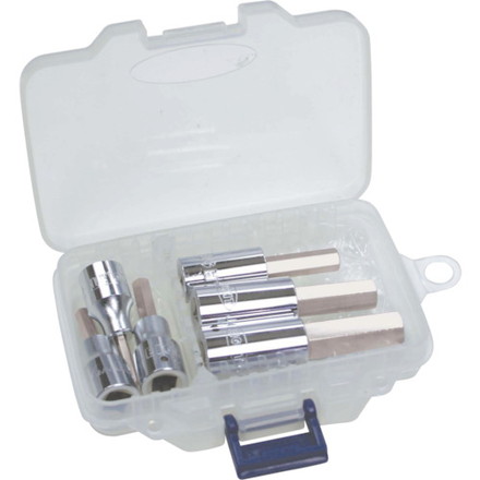 エイト 六角ソケットビット標準寸法差込角6.35mm6本セット 3~10mm エイト 手作業工具 ソケットレンチ ソケットビット(代引不可)【送料無料】
