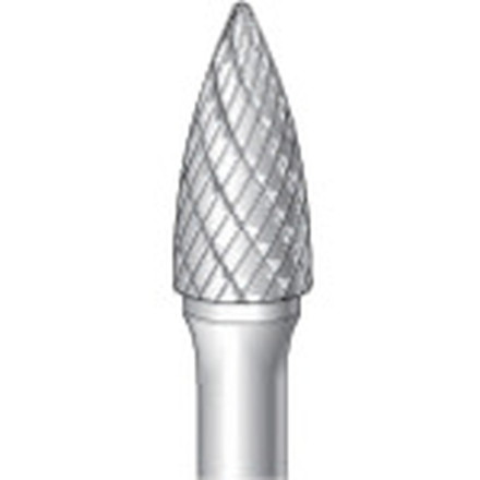 ナカニシ 超硬カッター 砲弾ダブルカット 刃径9.5mm 刃長20.0mm ナカニシ 電動 油圧 空圧工具 研削研磨用品 超硬バー(代引不可)【送料無料】