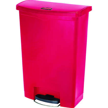 ラバーメイド 【売切廃番】スリムジムステップオンコンテナ フロントステップ90.8L レッド ニューウェルブランズ ジャパン合同会社 清掃 衛生用品 清掃用品 ゴミ箱(代引不可)【送料無料】
