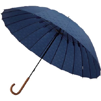 mabu 超軽量24本骨傘 江戸 紺 SMV40295 保護具 作業服 雨具(代引不可)【ポイント10倍】【送料無料】