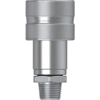 セイン シリーズ232 スクリュータイプカップリング ポペットバルブ付 呼径10mm NPT3/8オネジ 102321494 荷役用品 ウインチ・ジャッキ ポンプ式ジャッキ(代引不可)【ポイント10倍】【送料無料】