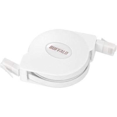 バッファロー ツメの折れないCat6 LANケーブル 巻取式 2.5m ホワイト BL6TM25WH 電子機器 電設配線部品 LANケーブル(代引不可)【ポイント10倍】【送料無料】
