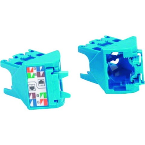 パンドウイット Mini-Com UTP TX-6Aモジュラージャック用左右45度キャップ 青 100個入リ CJLRCAPBU-C CJLRCAPBUC(代引不可)【送料無料】