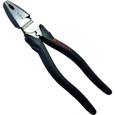 フジ矢 電工職人偏芯ペンチ Zero Black 3300N200(代引不可)【送料無料】