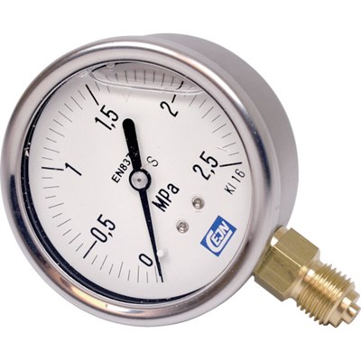 セイン グリセリン入り圧力計 0-2.5MPa 199402104 測定・計測用品 工業用計測機器 圧力計(代引不可)【ポイント10倍】 4,699円