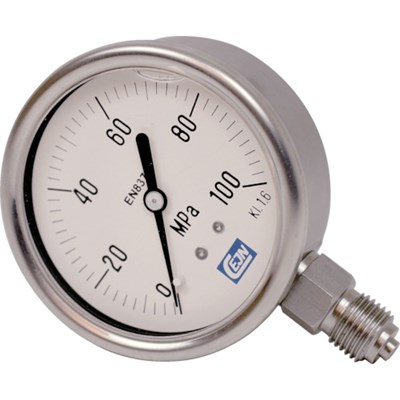 セイン グリセリン入り圧力計 0-100MPa 199402170 測定・計測用品 工業用計測機器 圧力計(代引不可)【ポイント10倍】【送料無料】｜リコメン堂