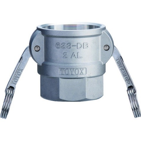 トヨックス 633-DB 633-DB カムロック カプラー 雌ネジ 4インチ AL 633DB4AL(代引不可)【送料無料】