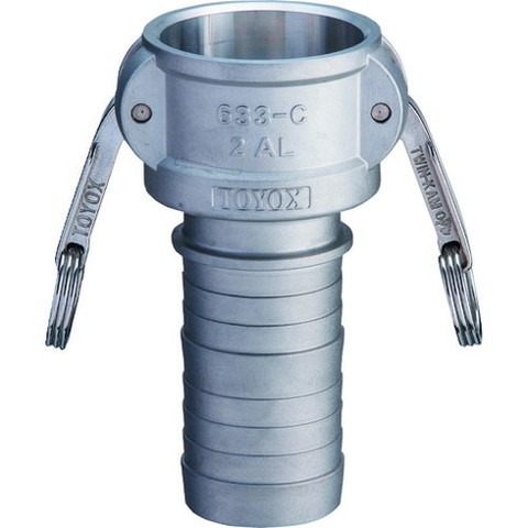 トヨックス 633-C 633-C カムロック カプラー ホースシャンク 4インチ AL 633C4AL(代引不可)【送料無料】