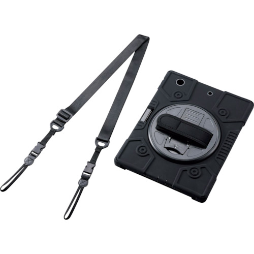 ELECOM iPad 10.2 2019用フルプロテクトケース ショルダーベルト付 スタンド付 ブラック TBA19RHVHBK オフィス 住設用品 OA用品 バッグ(代引不可)【送料無料】