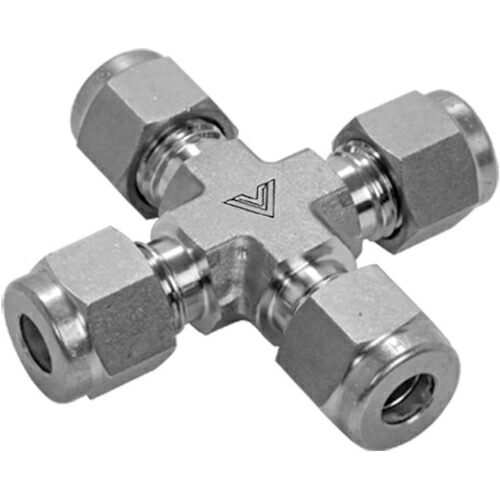 Fujikin ニューV-Lok 2圧縮リング喰い込み式 ステンレス鋼製 VUWX6.35V 工事 照明用品 管工機材 小径配管継手(代引不可)【送料無料】