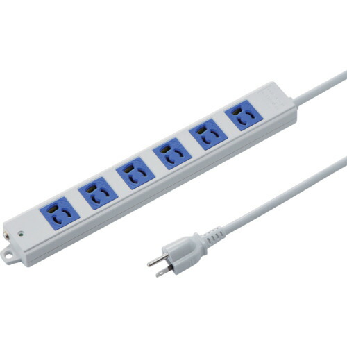 SANWA 工事物件電源管理タップ 抜け止めコンセントグレー コード長さ3m TAPK63BL オフィス 住設用品 OA用品 OAタップ(代引不可)【送料無料】