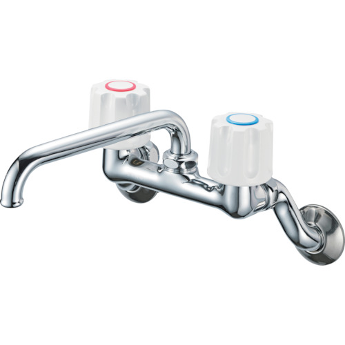 SANEI ツーバルブ混合栓 K21W13 工事 照明用品 管工機材 混合栓 水栓(代引不可)【送料無料】