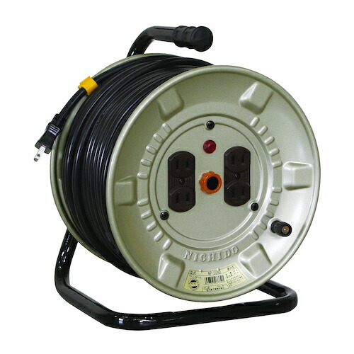 NICHIDO 電工ドラム 100V アースなし 50m NNP504D 工事 照明用品 コードリール 延長コード コードリール(代引不可)【送料無料】|リコメン堂