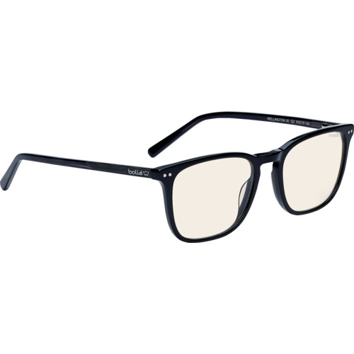 bolle WELLINGTON(ウェリントン)シャイニーブラック(ユニセックスモデル) PRBWELL108 保護具 保護メガネ 防災面 ブルーライトカットグラス(代引不可)【送料無料】