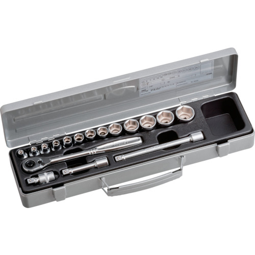 TONE ソケットレンチセット 17pcs 6角 1570MS 手作業工具 ソケットレンチ ソケットレンチセット(代引不可)【送料無料】|リコメン堂