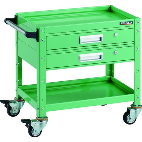 TRUSCO トラスコ バーディワゴン 600X400 引出付 ウレタン車輪 YG色 BDW662V2UYG(代引不可)【送料無料】|リコメン堂