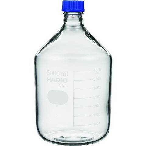 HARIO 耐熱ネジ口瓶 5,000mL NBO5LSCI(代引不可)【送料無料】