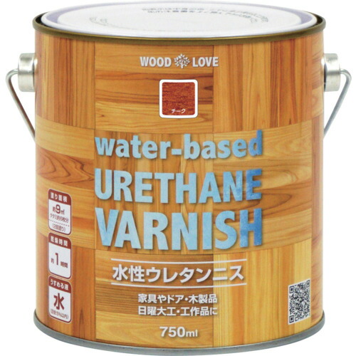 ニッぺ 水性ウレタンニス 750ml チーク 300N022-750 4976124516214 工事 照明用品 塗装 内装用品 塗料(代引不可)【送料無料】