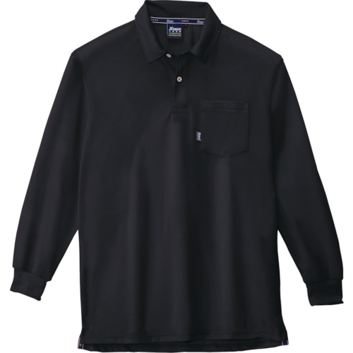 XEBEC 長袖ポロシャツ6145-90-M 614590M 保護具 作業服 シャツ(代引不可)【送料無料】