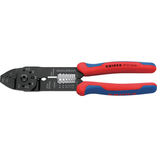 KNIPEX 【ブリスターパック仕様】圧着ペンチ 230mm 9721215BSB 手作業工具 電設工具 圧着工具(代引不可)【送料無料】