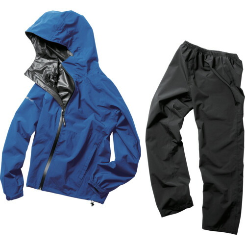 Makku フレックスフィットレインスーツ ブルー 4L AS513052 保護具 作業服 雨具(代引不可)【送料無料】