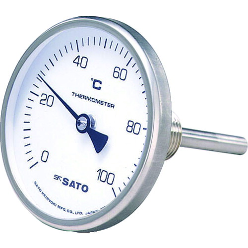 佐藤 バイメタル式温度計BM-T-75S 0~100℃100L(2110-22) BMT75S5 測定 計測用品 環境計測機器 温度計 湿度計(代引不可)【送料無料】
