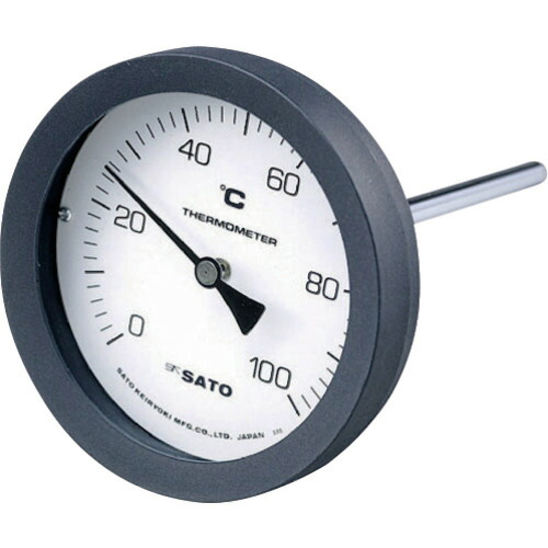 佐藤 バイメタル式温度計 BM-T-100P 0~100℃ 150L (2080-16) BMT100P6 測定 計測用品 環境計測機器 温度計 湿度計(代引不可)【送料無料】