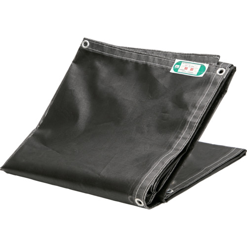 TRUSCO 防炎2類 防炎メッシュシートエコノミー 3.6mX5.4m ブラック BM3654BK 梱包用品 シート ロープ 防炎シート(代引不可)【送料無料】