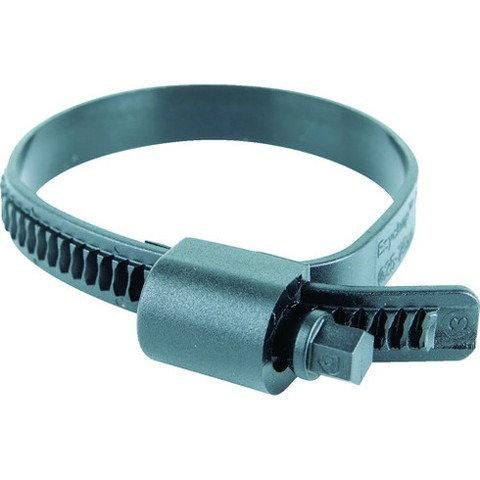 HCL 樹脂製ホースバンド Ezyclamp 締付径25.0~75.0mm 対辺8.0mm ナイロン66 PWD1375SCPA66BK(代引不可)【送料無料】
