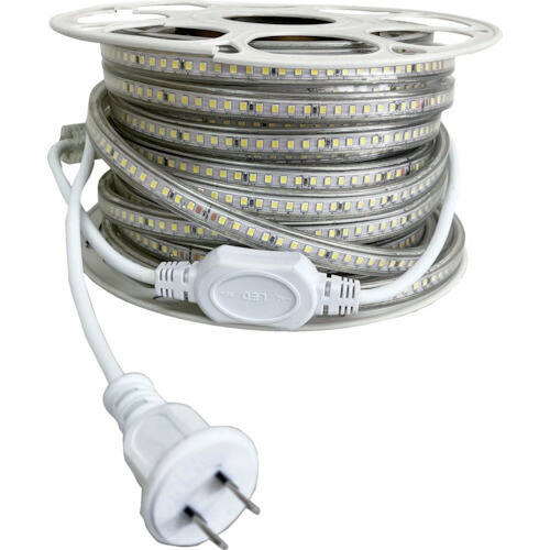 富士倉 LEDロープライト 片面発光 20M 白色 FRLW20M 工事 照明用品 作業灯 照明用品 テープライト イルミネーション(代引不可)【送料無料】