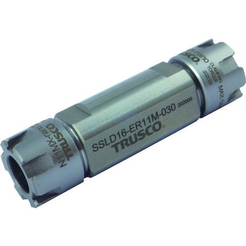 TRUSCO トラスコ NC旋盤用ERM両頭ストレートシャンクコレットホルダSSLD型(メトリック) シャンク径25 全長108 ER16用 SSLD25ER16M062(代引不可)
