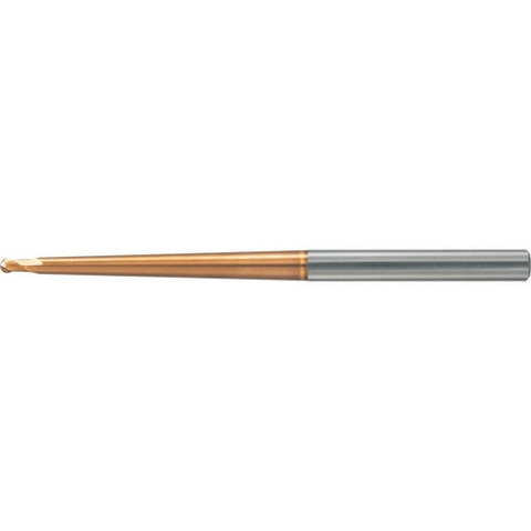 ユニオンツール 超硬2枚刃テーパネックボールエンドミル R0.3×首下長8×首部テーパ角2°×刃長0.48×全長50 HTNB20060804(代引不可)【送料無料】